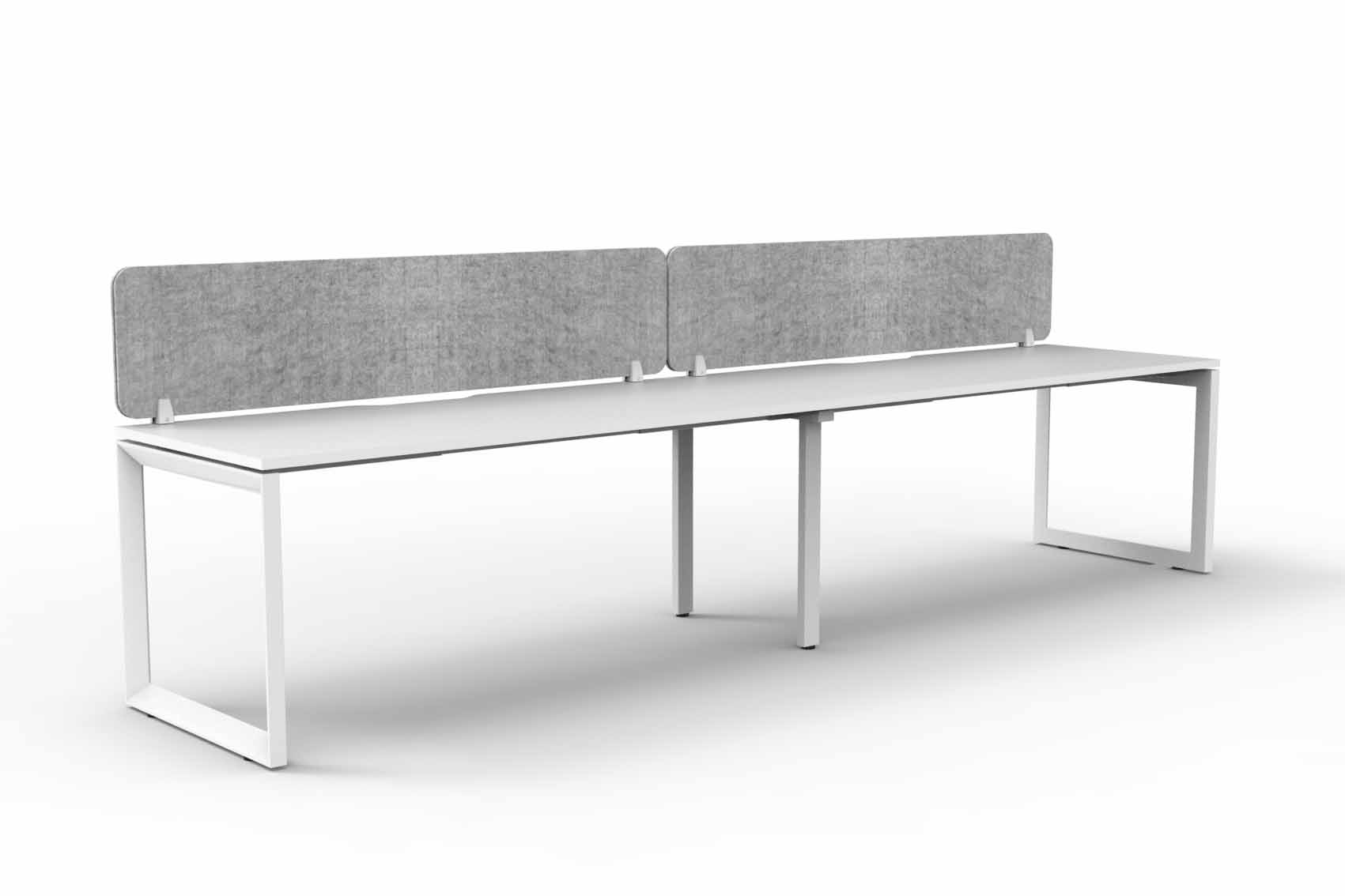 Loop 2 Person Single Sided Workstation - with Eco Screen